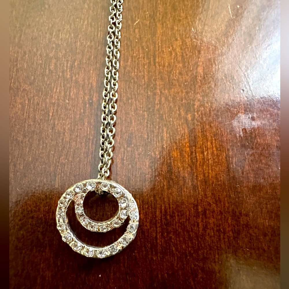 Crystal modern circular pendant